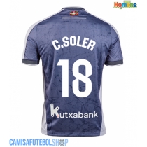 Camisa de time de futebol Real Sociedad Carlos Soler #18 Replicas 2º Equipamento 2025-26 Manga Curta